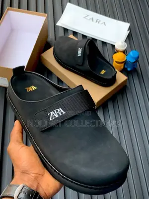 Suede Leather Zara Unisex Platform Clogs