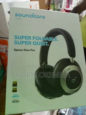 Soundcore Space One Pro by Anker – Adaptive Anc 3.0 Ldac Hi-Res Audio