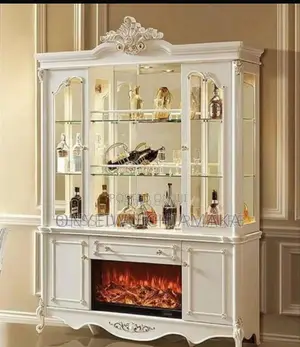 Luxury Display Cabinet With Electric Fireplace