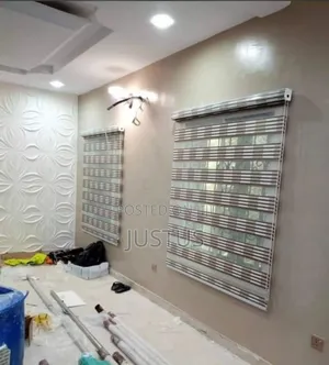 Wallpaper and Window Blinds
