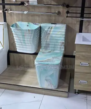 Marble Colored Water Closet Set With Suspended Basin