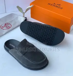 Original Hermes Suede Half Shoes in 2 Colors