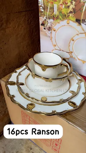 16 PCS Gold Dinner Set