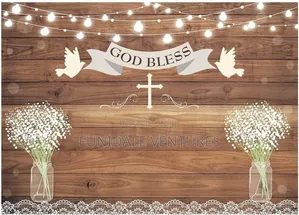 God Bless Backdrop 7ft X 5ft