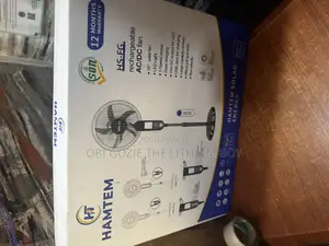 Rechargeable 16inch Solar Fan With Solar Panel and Bulb in Abuja Jabi
