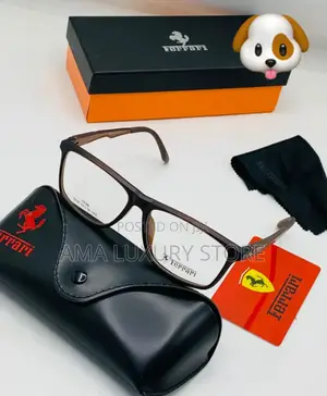 Ferrari Luxury Transparent Clear Lense Designer Glasses