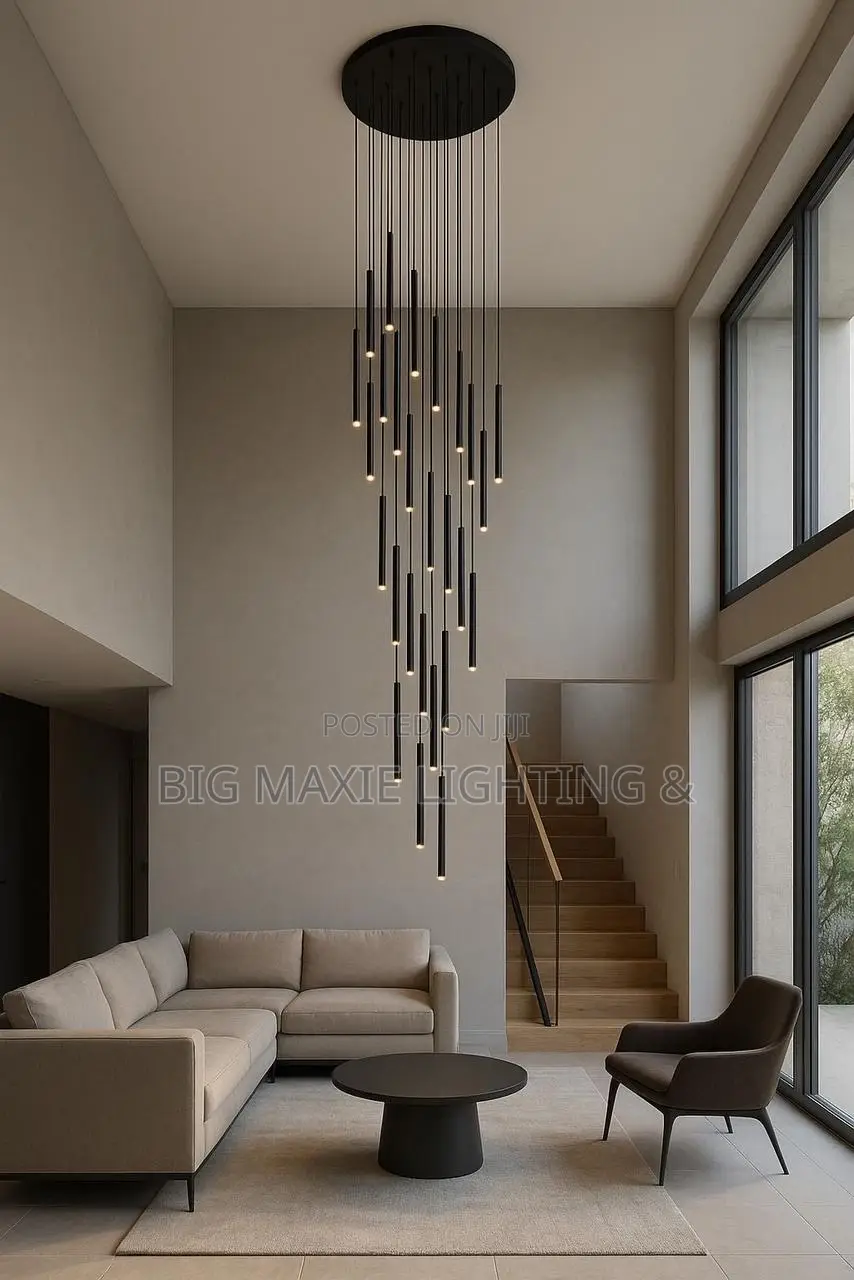 High Ceiling Adjustable Living Room/Staircase Chandeliers