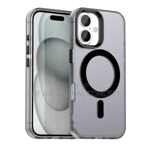 iPhone 17 Candy Magsafe Pc Hybrid Tpu Phone Case Pouch (Black)