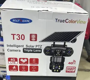 4g Solar PTZ Triple Lens Camera T30