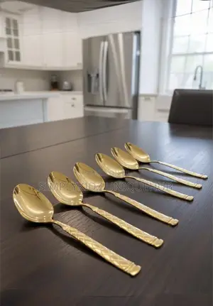 Gold Stainless Steel Spoon - 6pcs Spoon Only