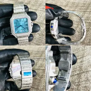 High Quality Crested Cartier Santos With Studs