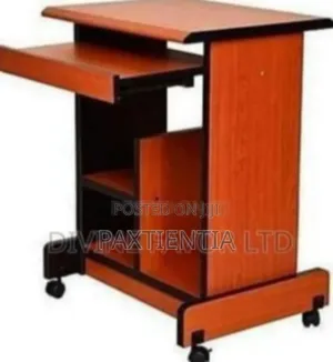 Wooden Wheelers Computer Stand