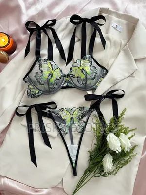 2pc Side Tie Lingerie Set
