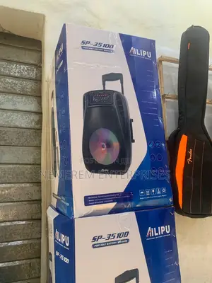 Original Ailipu Sp-3510d 15" Rechargeable Pa Speaker - 80,000w Pmpo
