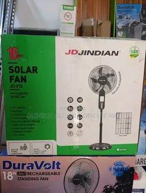 Jd Jindian 16 Inches Solar Rechargeable Fan