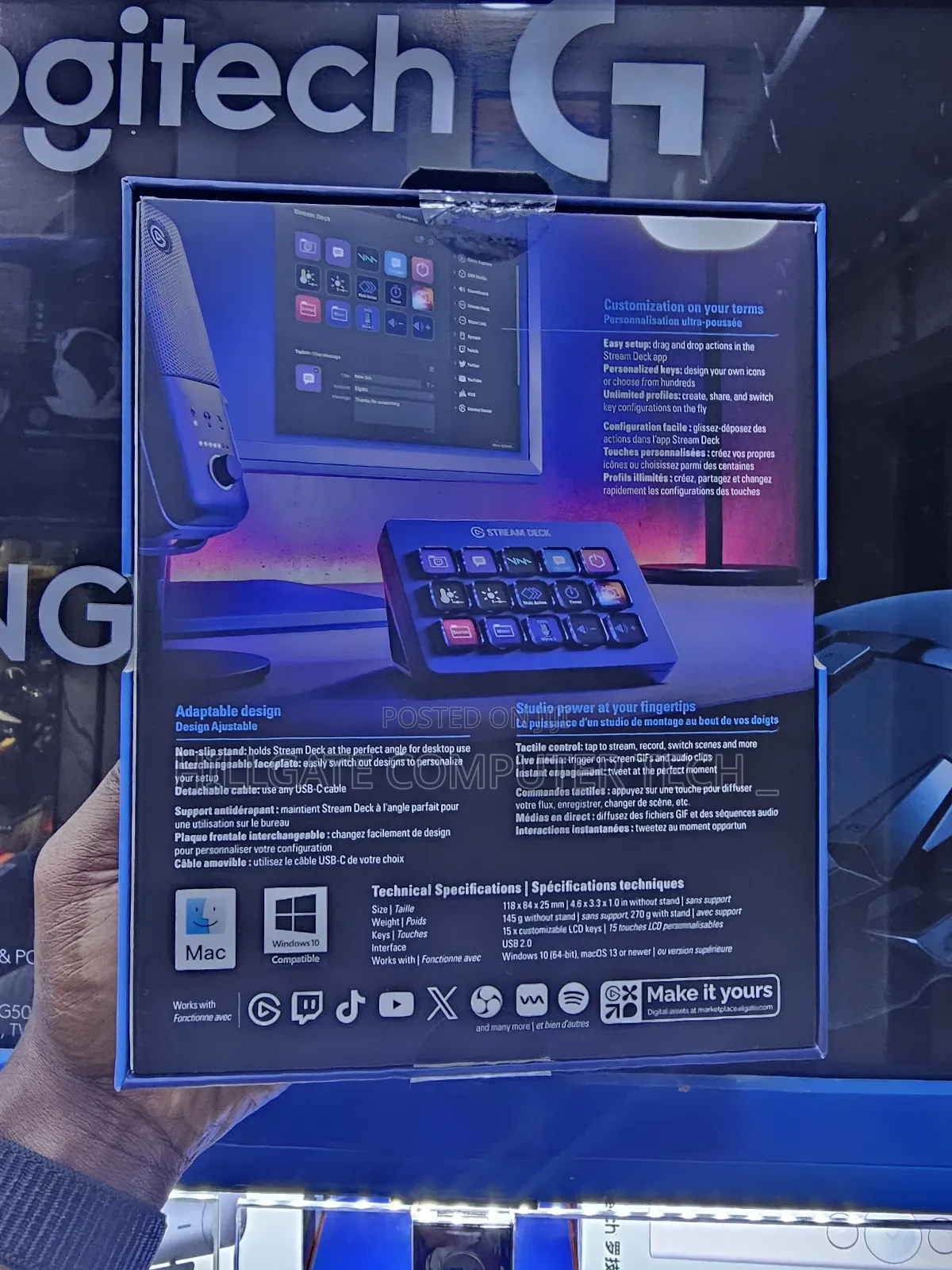 Elgat Stream Deck Studio Controller 15 Macro Keys
