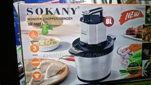 Sokany 8l Wonder Chopper/Grinder Capacity: 8 Liters.