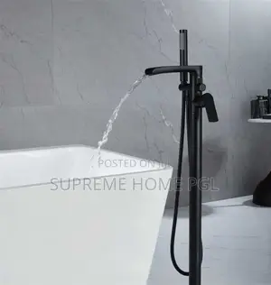 High Quality Black Waterfall Bath Mixer Tap
