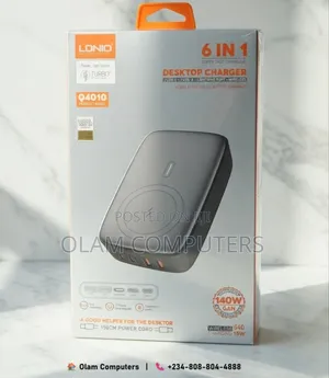 Ldnio 6 In 1 Desktop 140w Charger Q4010