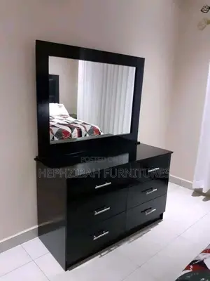 Black Dresser With Wall Mirror