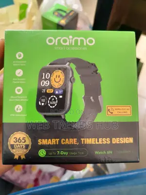 Brand New Oraimo Watch 6n (Osw-8000n) - Wireless Hd Calling