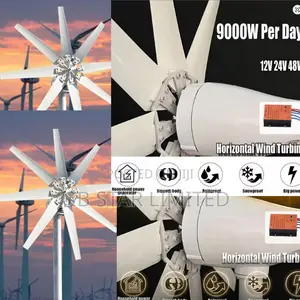 Buy Consistent Daily Energy 9000w Per Day Vertical 48v Wind Turbine