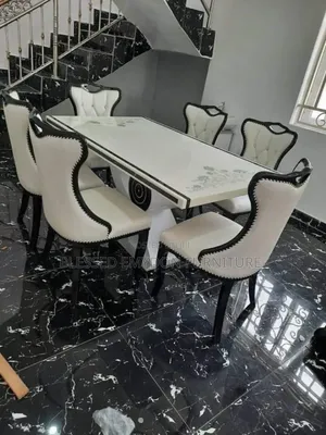 Royal Marble Dinning Table With 6 Chairs