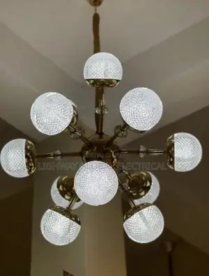 Led Gold Chandelier