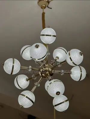 Led Gold Chandelier