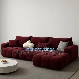 L-Shaped Bubble Sofa + Center Table, Can Be Made Colours of Ur Choice
