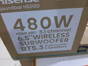 Hisense 480w Soundbar Hs3100 for Deep Bass Lovers