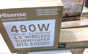 Hisense Hs3100 Soundbar With Strong Bass Output