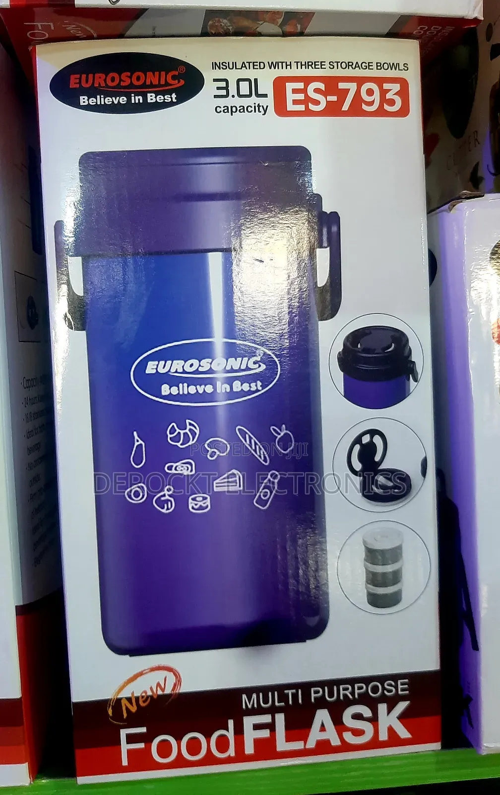 Eurosonic Multi Purpose 3layers Food Flask