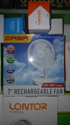 Qasa Rechargeable Fan - QRF 2827 Lithium