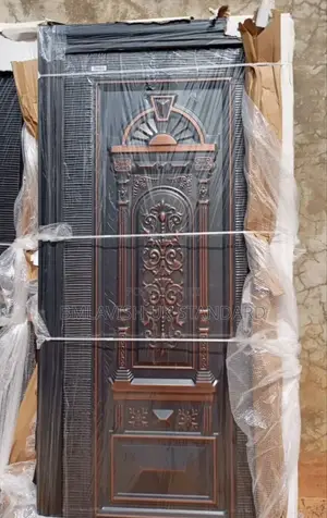 Original German Copper Cast Solid Security Door 3ft by 7ft