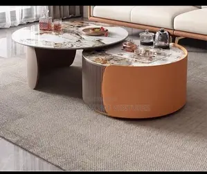 Luxury Nesting Marble Top Coffee Table Sets