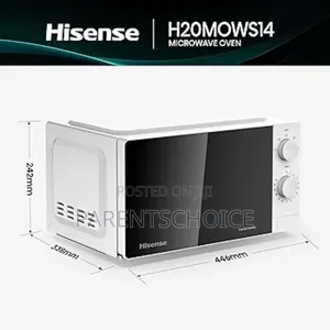 Hisense 20l Microwave Oven - White- Output Power 700w Turntable