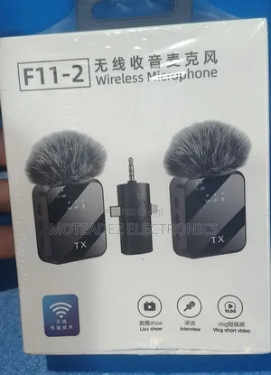 F11-2 Dual Noise Cancelling 3in1 Professional Wireless Microphone
