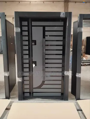 Designer Black Steel Door – Super Strong Beautiful
