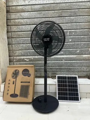 18" Original Rechargeable Solar Standing Fan