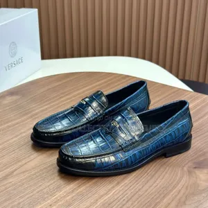 *Versace Leather Loafers Shoe*
 Available Size: 40-46.