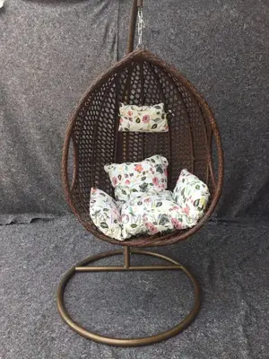 Rattan Hanging Egg Swing Chair With Stand