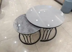 2 in 1 Center Table Marble