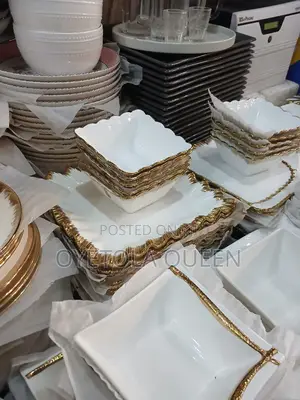 High Quality 12pcs Breakable Plates, 6flats, 6soup Bowls
