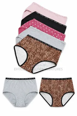 Women’S High Waist Cotton Panties – 6 Pieces / 12 Pieces (Dozen)