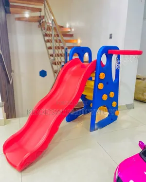 Children Slide With Basketball Courts
