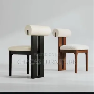 Modern Minimalist Bolster Back Chairs