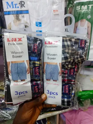 3in1 Men's Lux Premium Rich Cotton Woven Boxers
