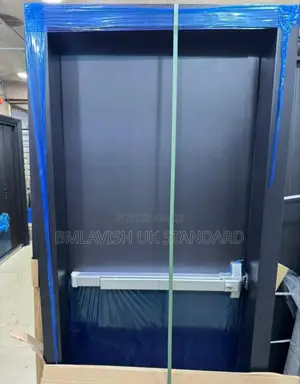 Black Fire Exist Door 3ft by 7ft