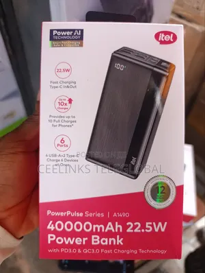 Original Itel 40,000mah Power Bank